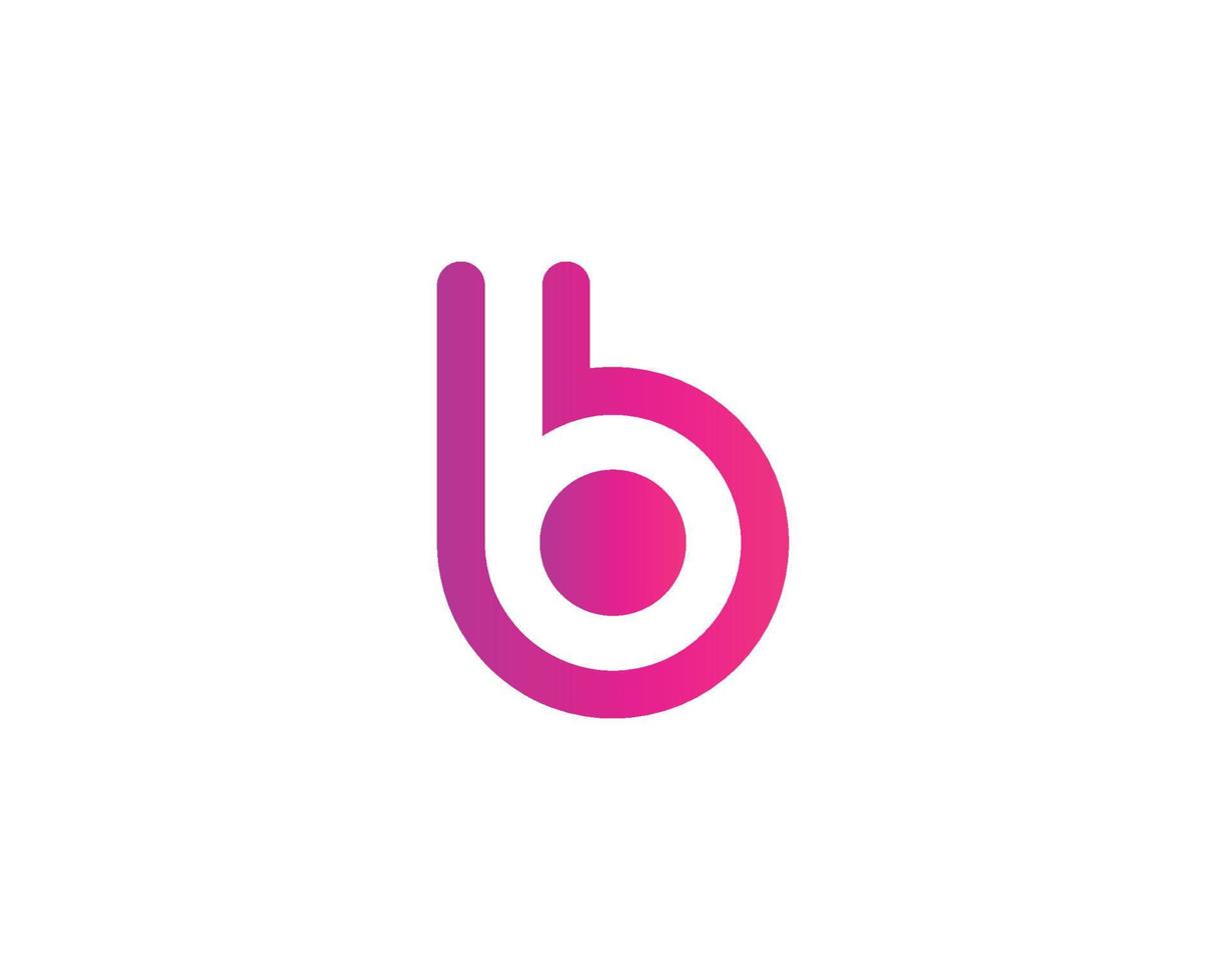 plantilla de vector de diseño de logotipo b