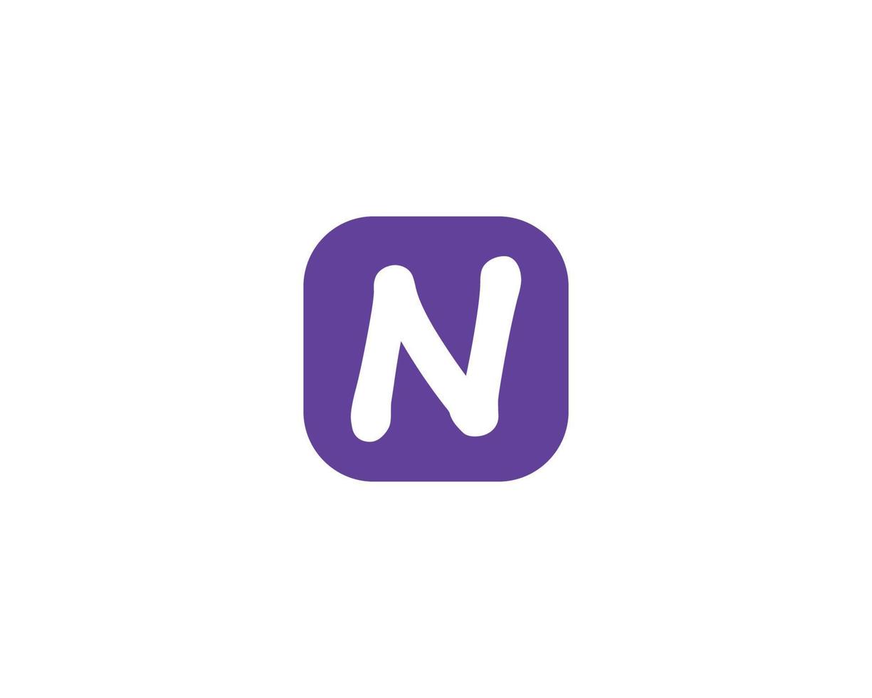 N logo design vector template