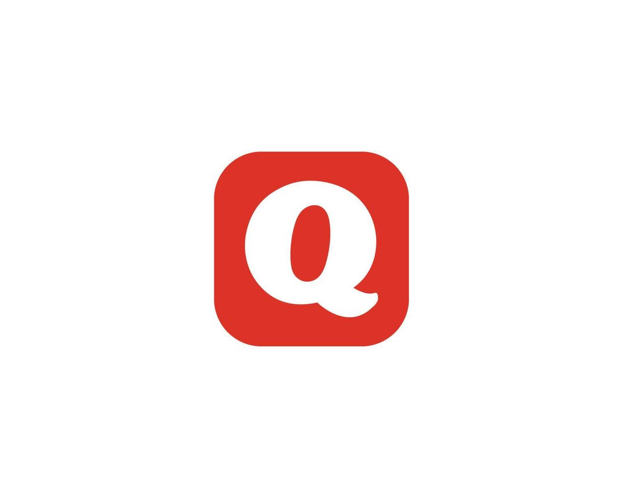 q plantilla de vector de diseño de logotipo
