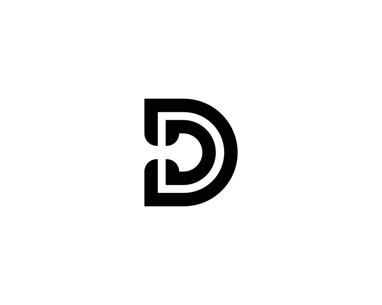 D Logo Design vector template