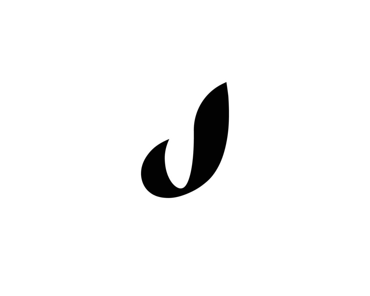 J logo design vector template