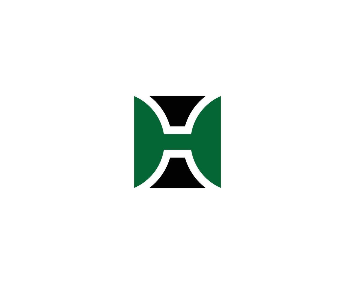 H logo design vector template