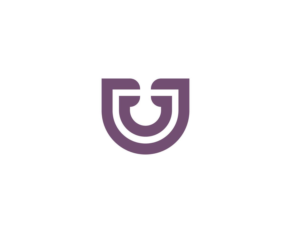 U Logo design vector template