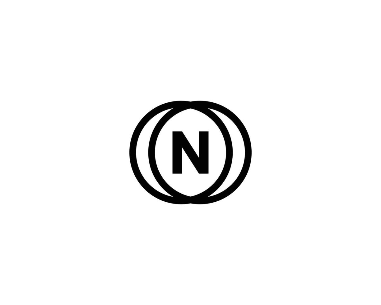 N logo design vector template