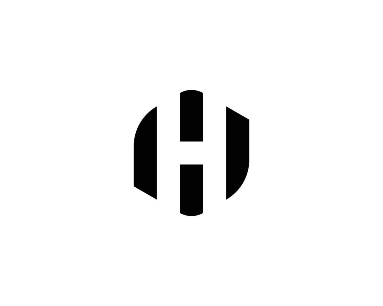 H logo design vector template