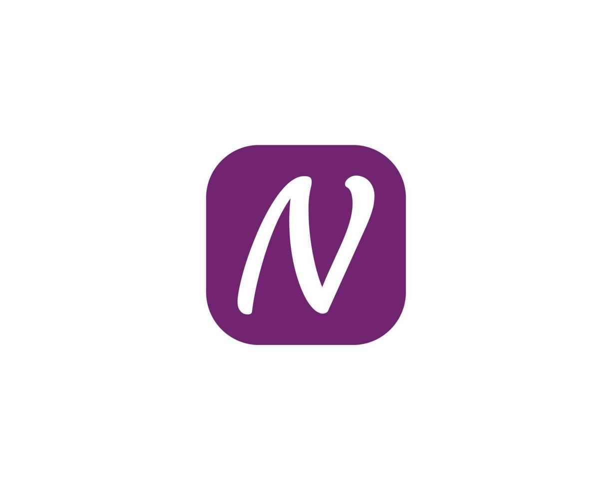N logo design vector template