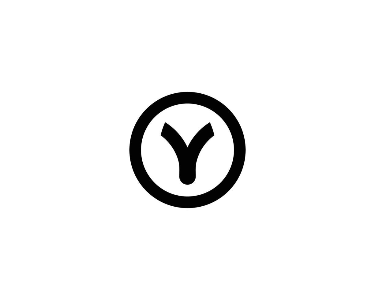 Y logo design vector template