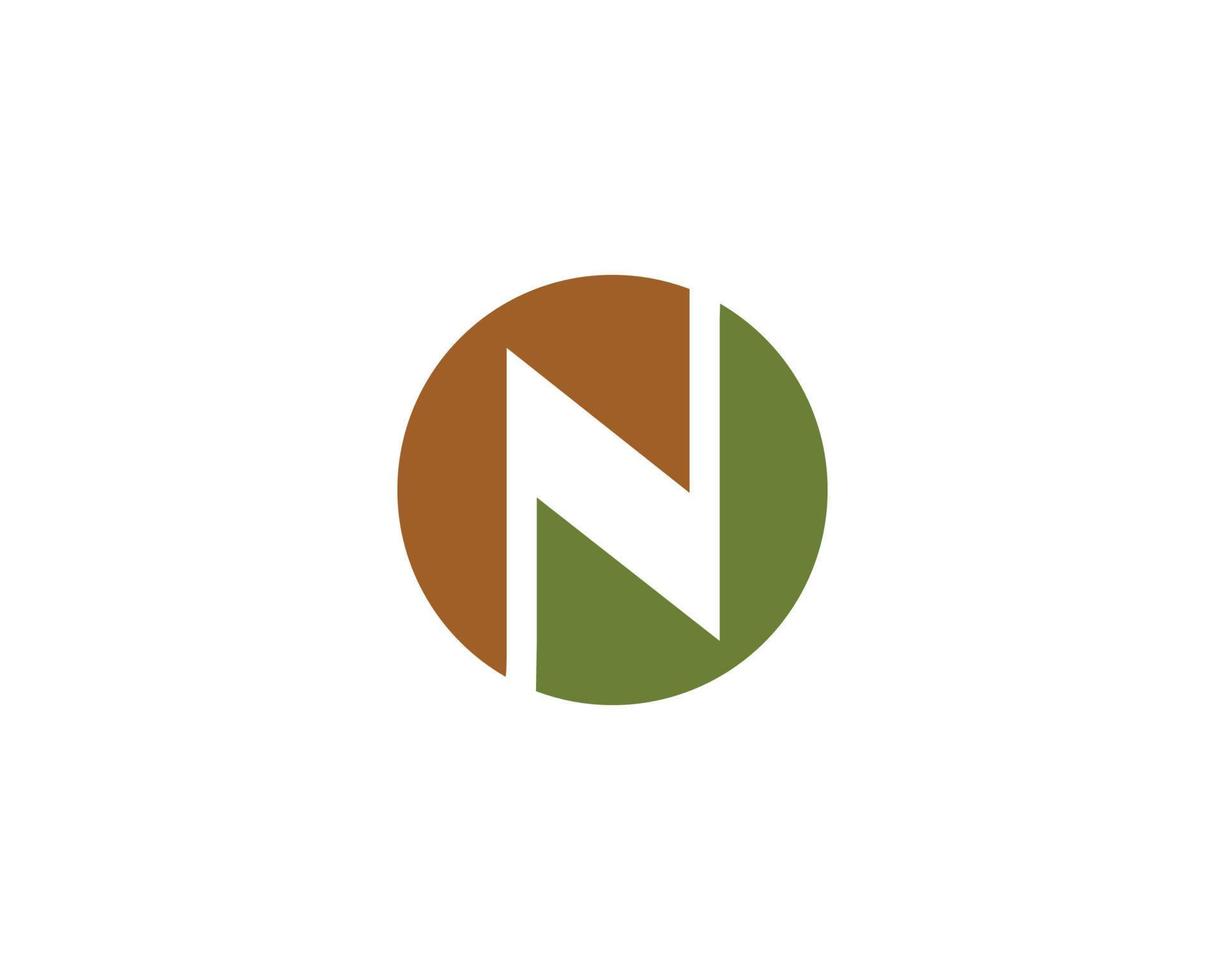 N logo design vector template