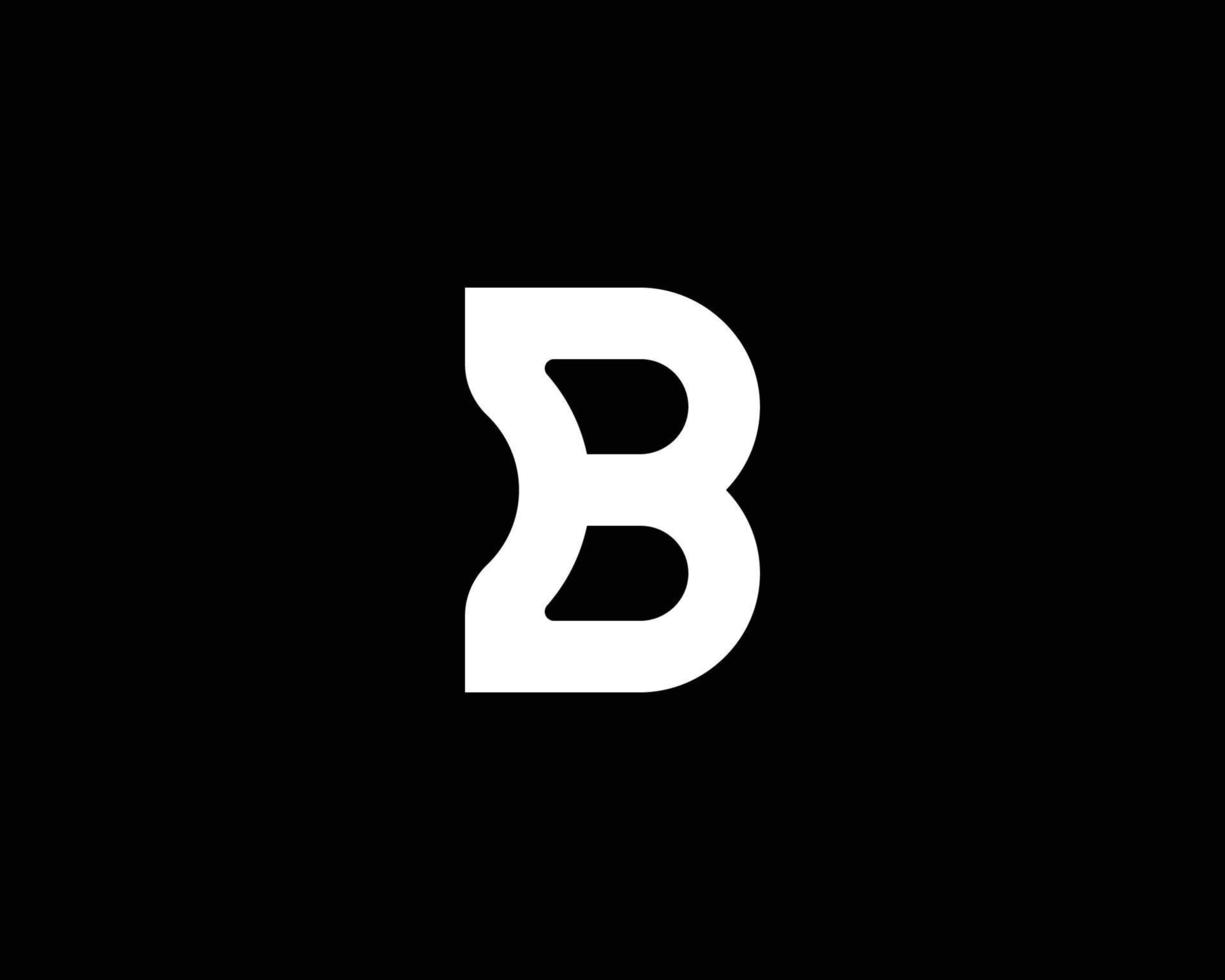 B logo design vector template
