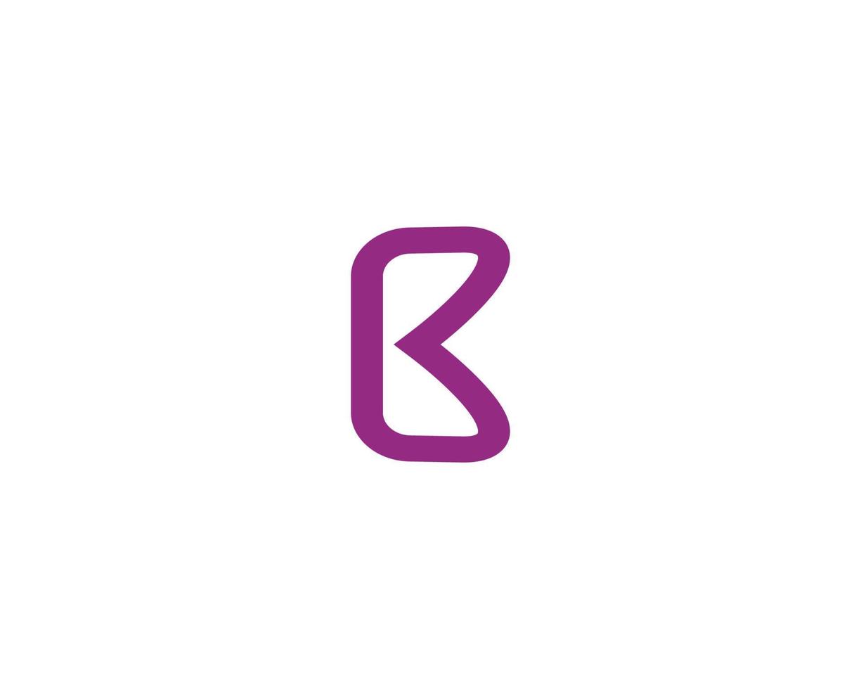 B logo design vector template