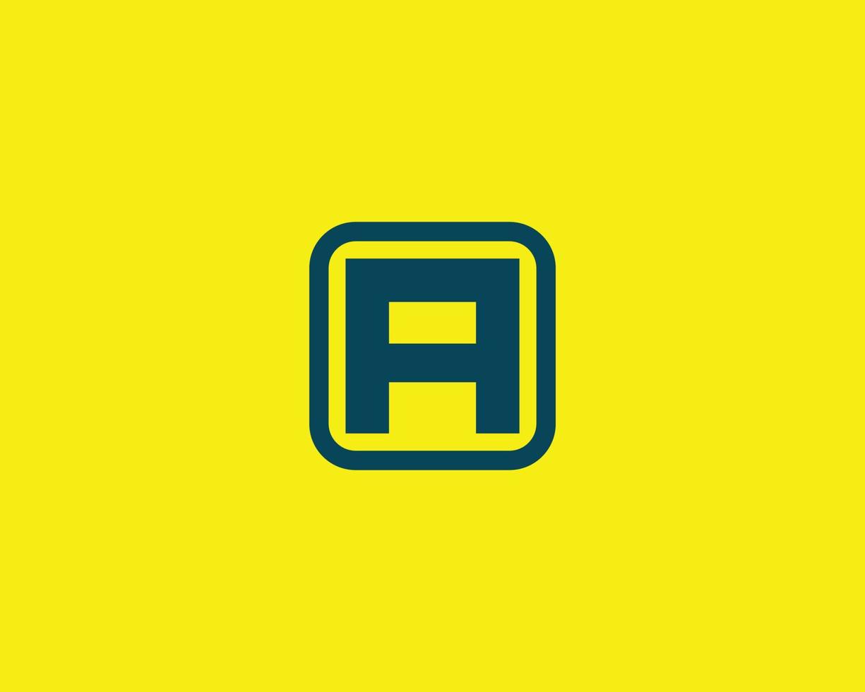 una plantilla de vector de diseño de logotipo de letra aa