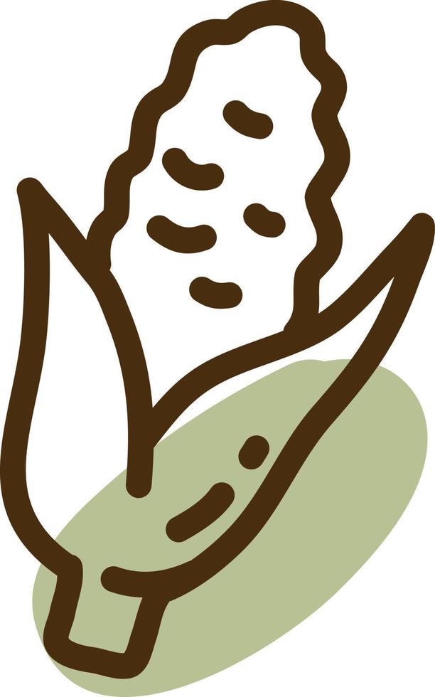 Autumn corn, illustration, vector, on a white background. vector
