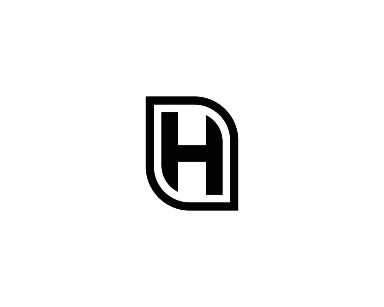 plantilla de vector de diseño de logotipo h