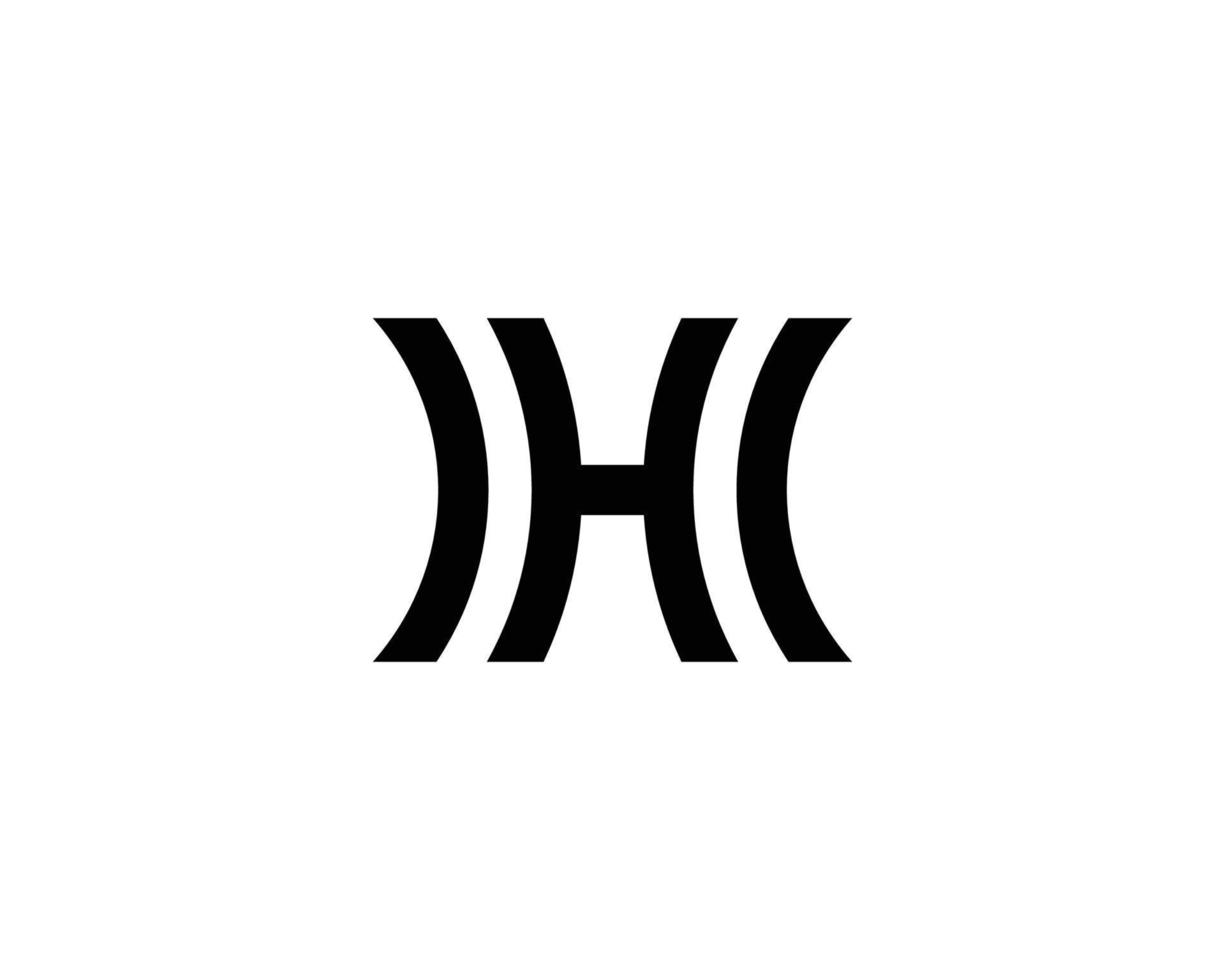 plantilla de vector de diseño de logotipo h