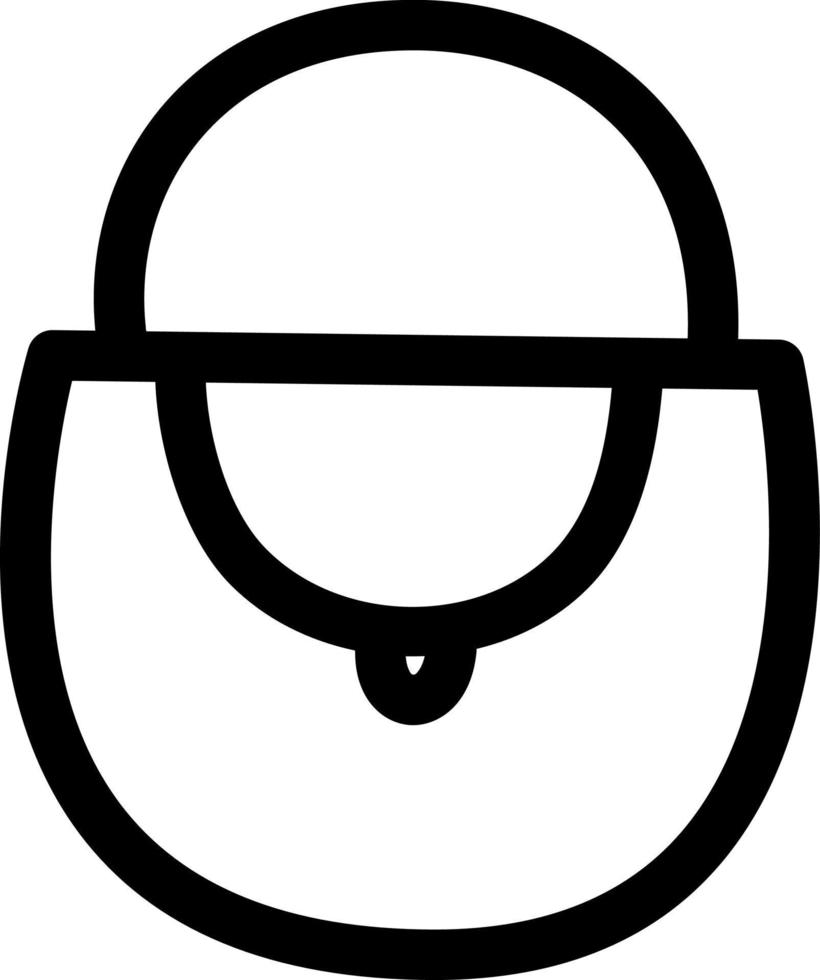 Crossy bag, icon illustration, vector on white background