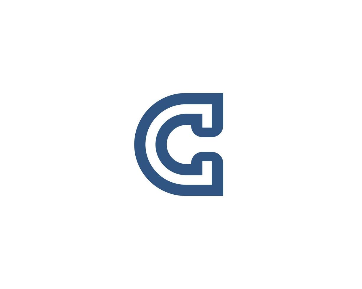 C logo design vector template