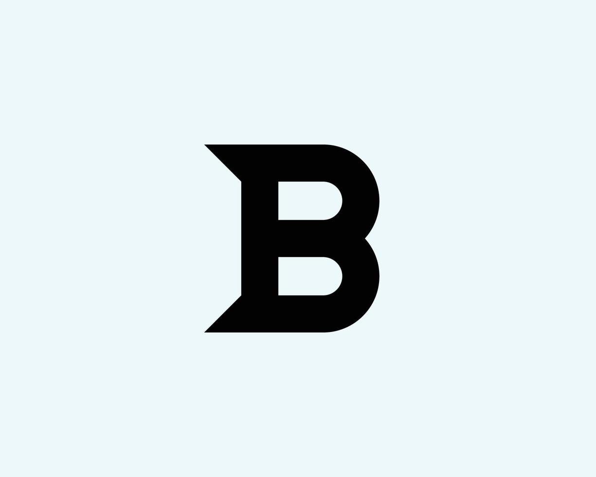 B logo design vector template