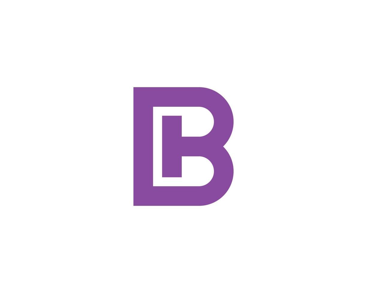 B logo design vector template