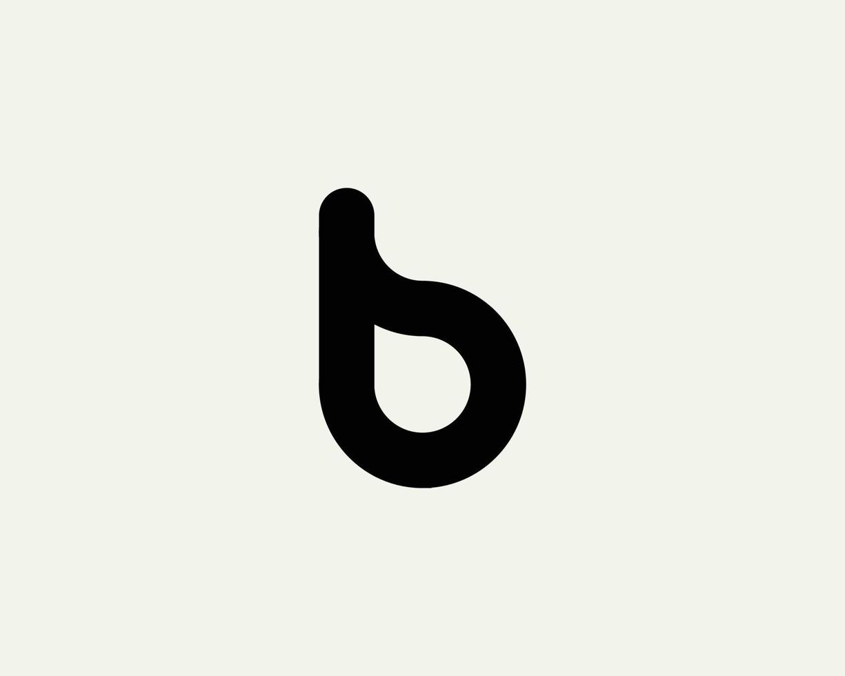 plantilla de vector de diseño de logotipo b