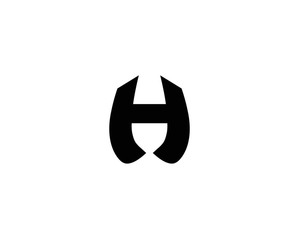 plantilla de vector de diseño de logotipo h