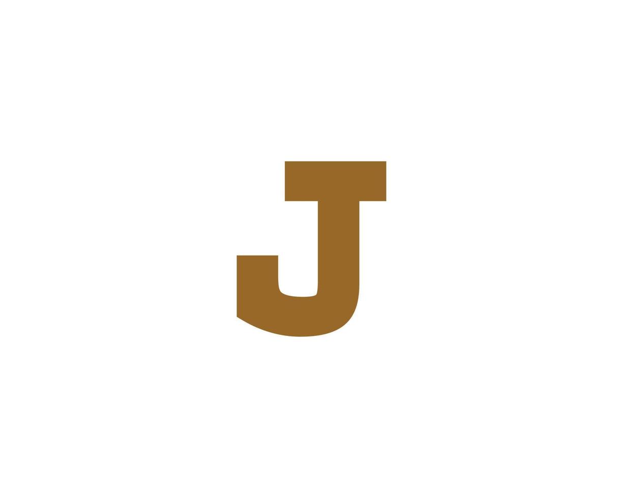 J logo design vector template