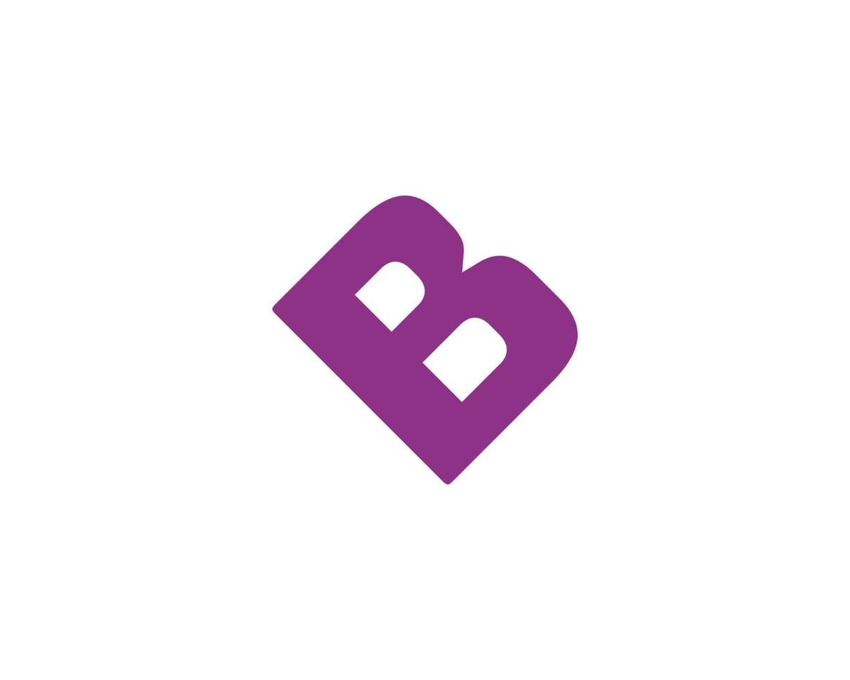 B logo design vector template