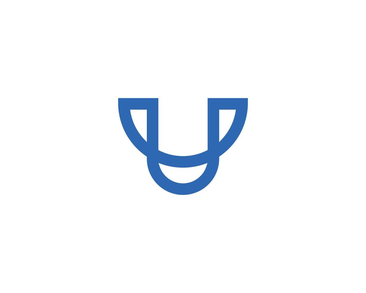 U Logo design vector template