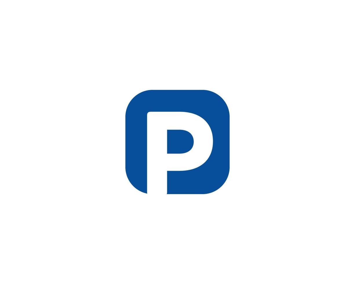 P logo design vector template