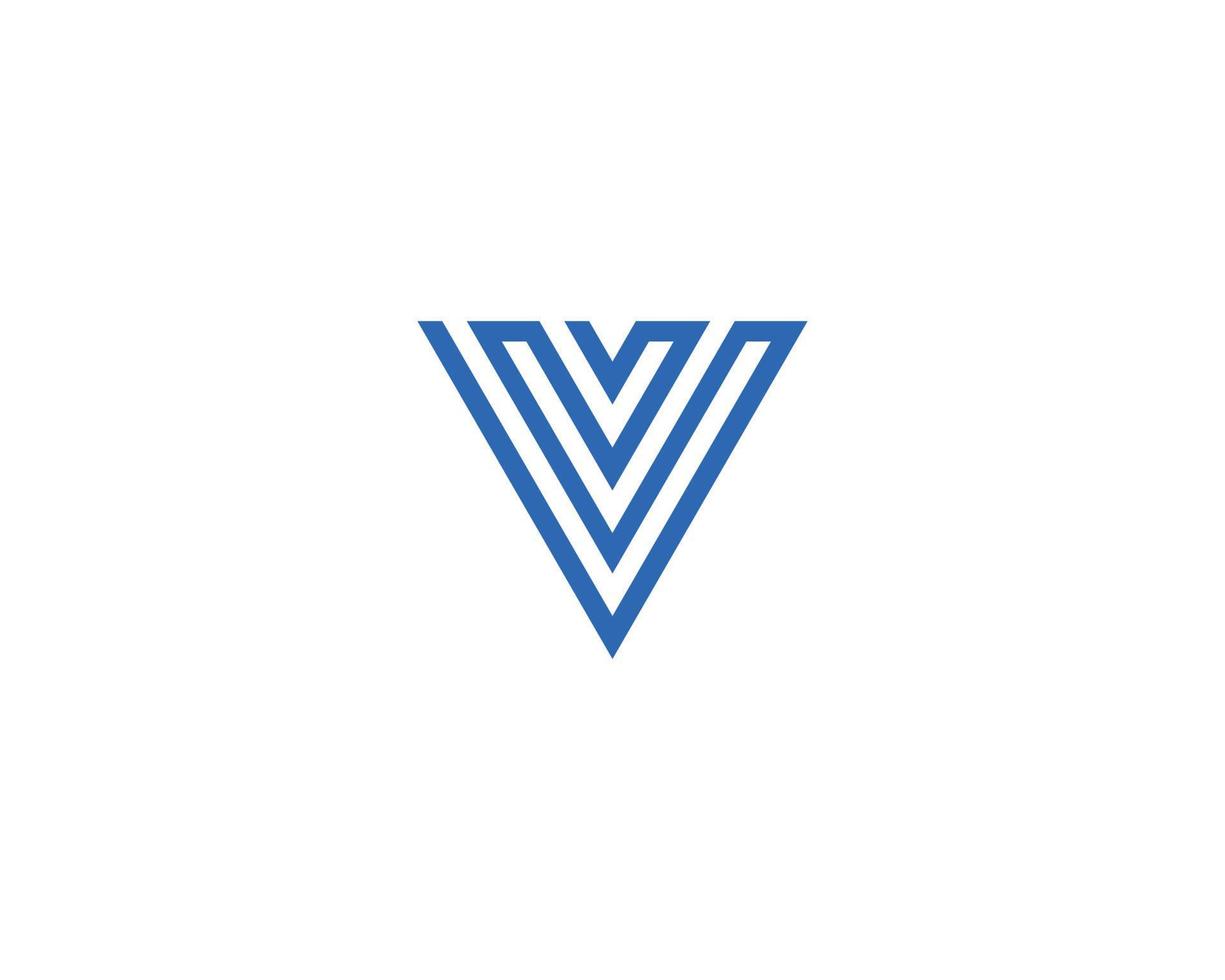 V Logo Design vector template