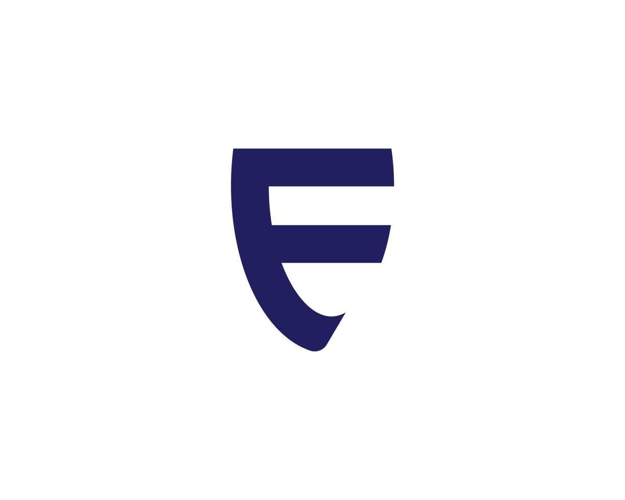 plantilla de vector de diseño de logotipo f