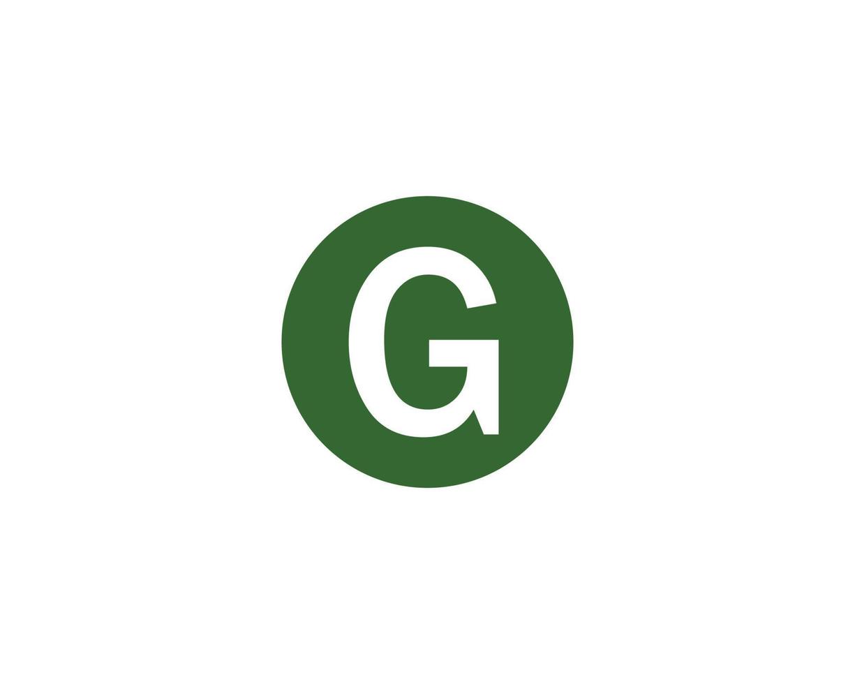 plantilla de vector de diseño de logotipo g