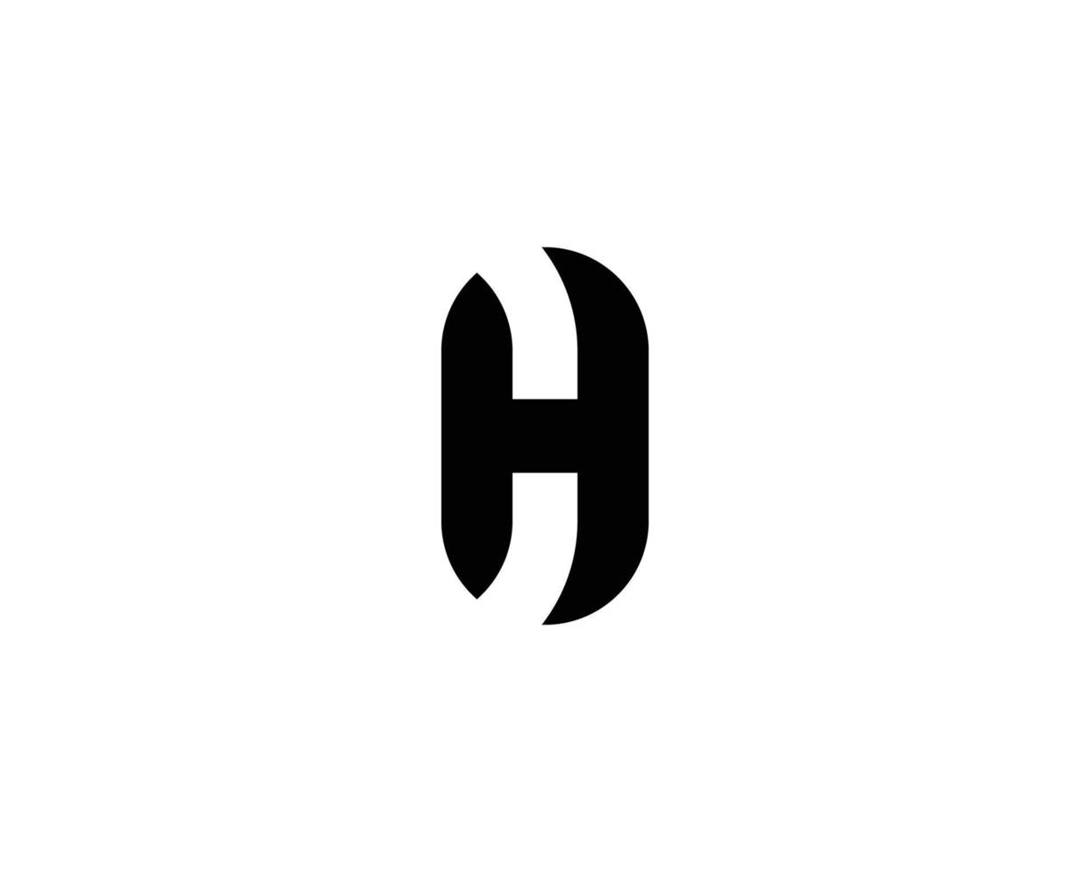 plantilla de vector de diseño de logotipo h