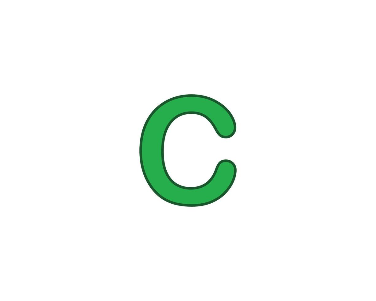 C logo design vector template