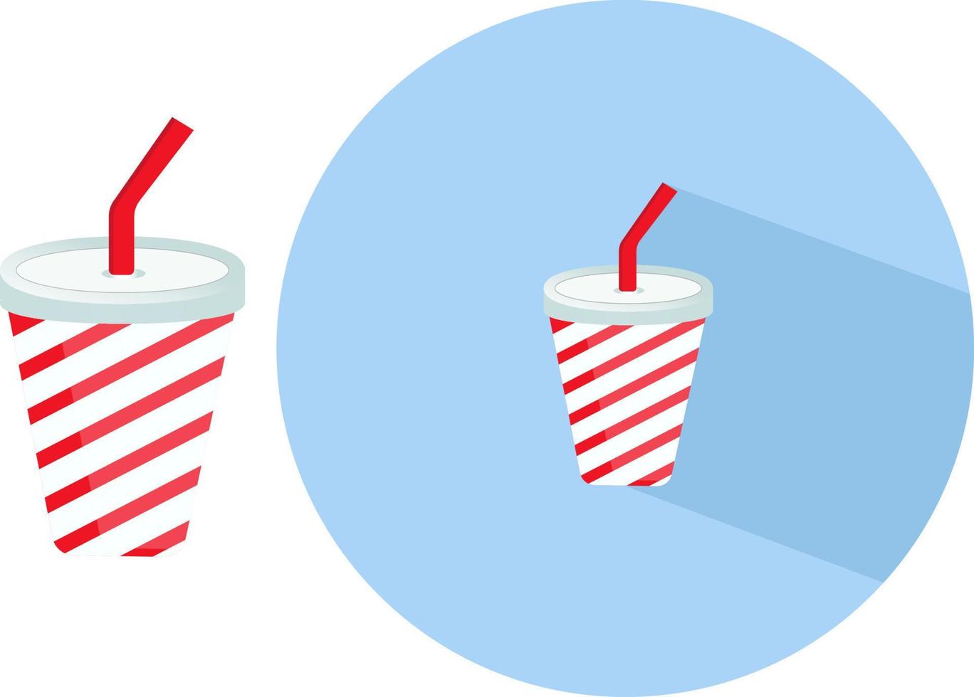 Beverage cup ,illustration, vector on white background.