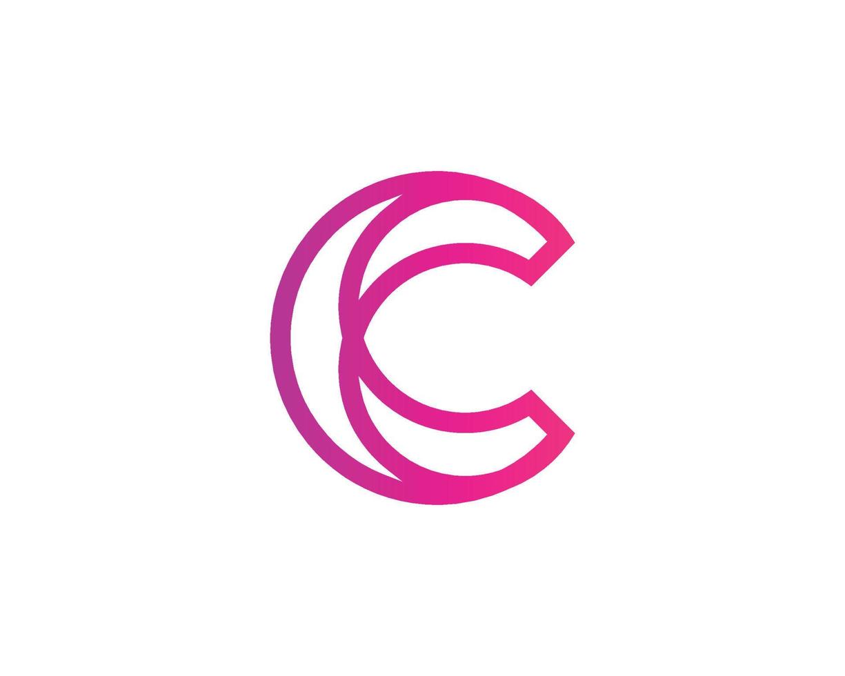 C logo design vector template
