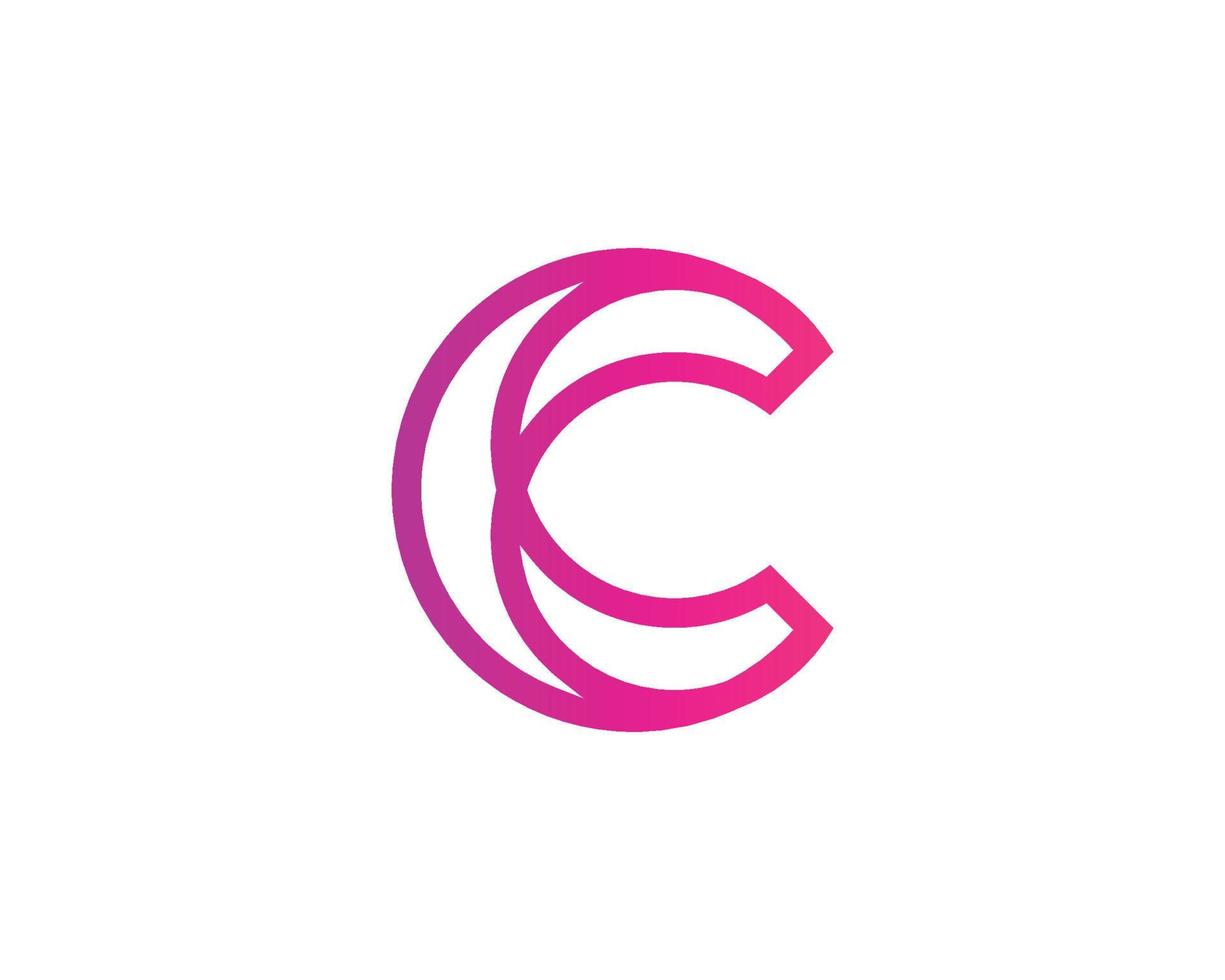 C logo design vector template