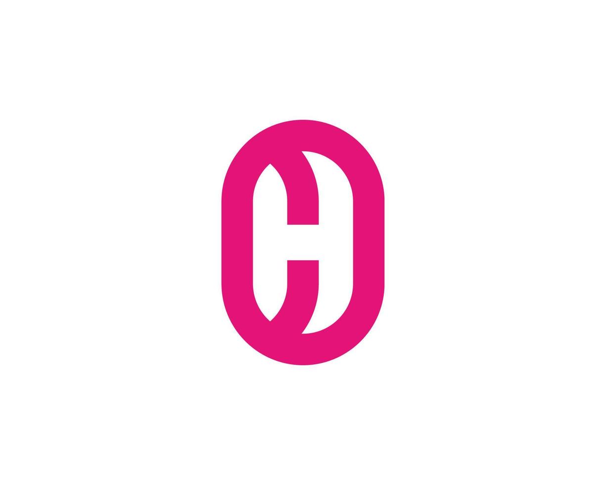 plantilla de vector de diseño de logotipo h