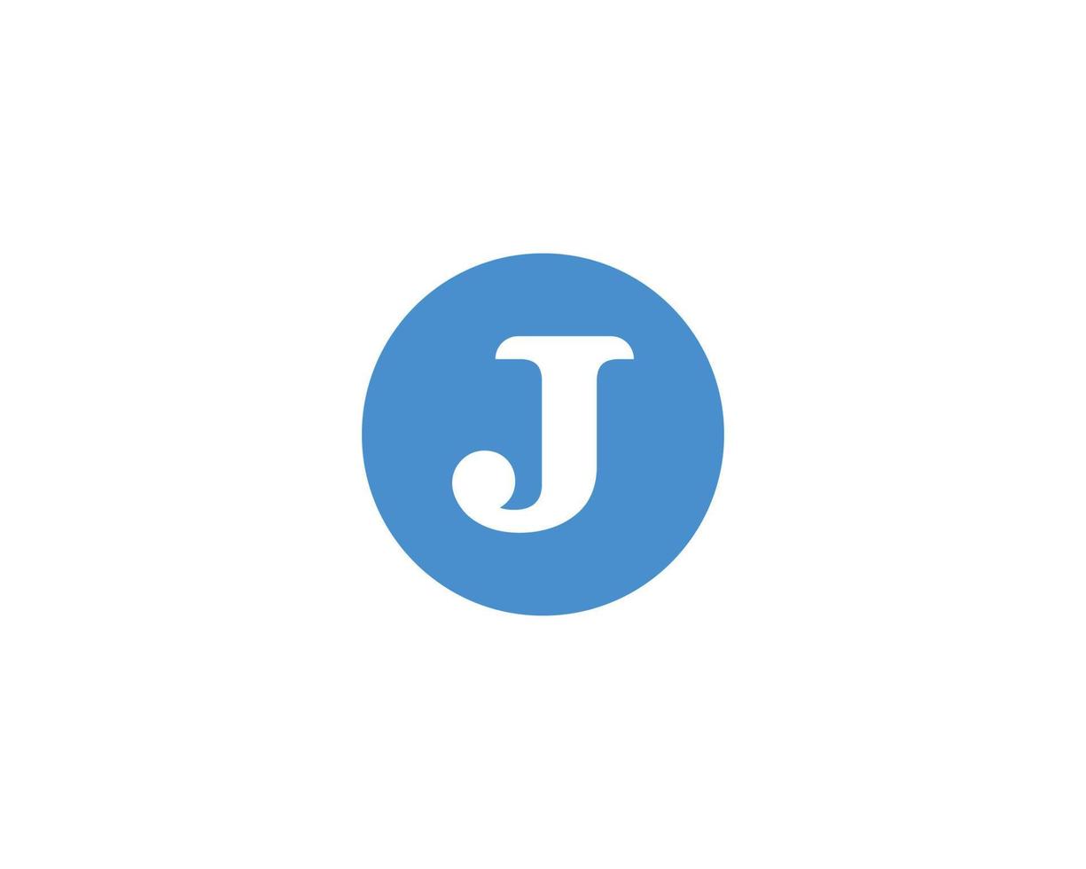 J logo design vector template