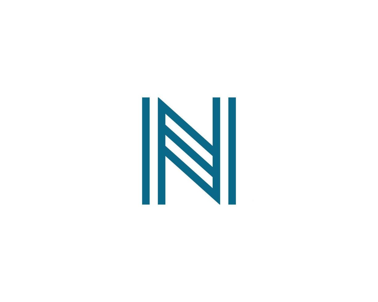 N logo design vector template