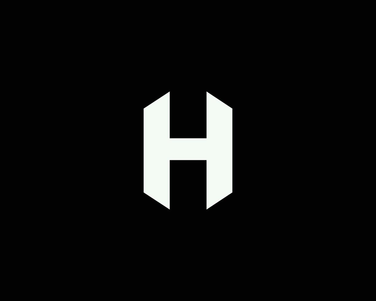 H logo design vector template