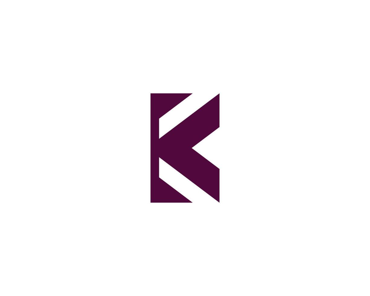 K KK logo design vector template