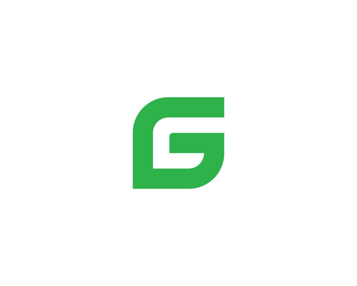 plantilla de vector de diseño de logotipo g