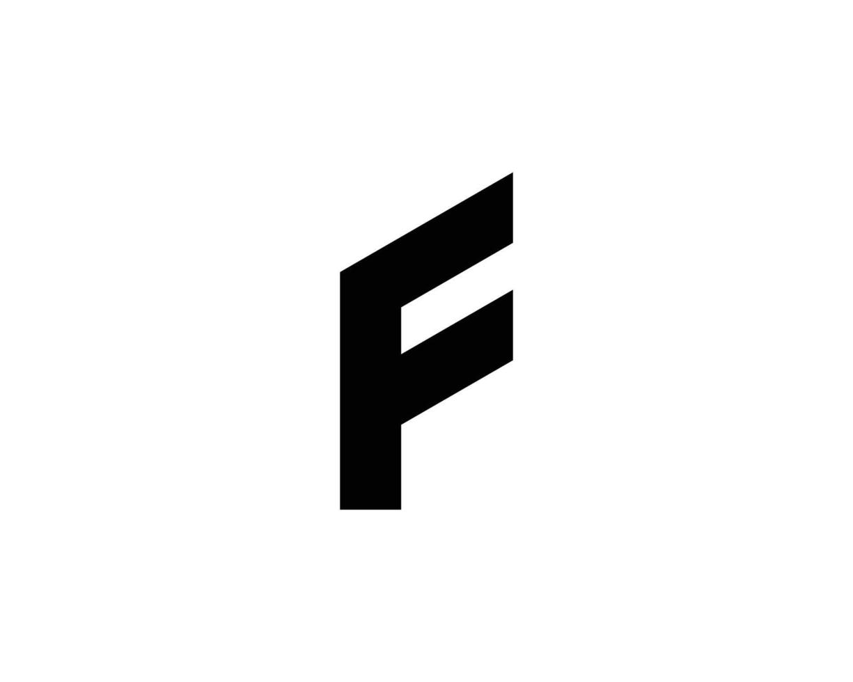 plantilla de vector de diseño de logotipo f