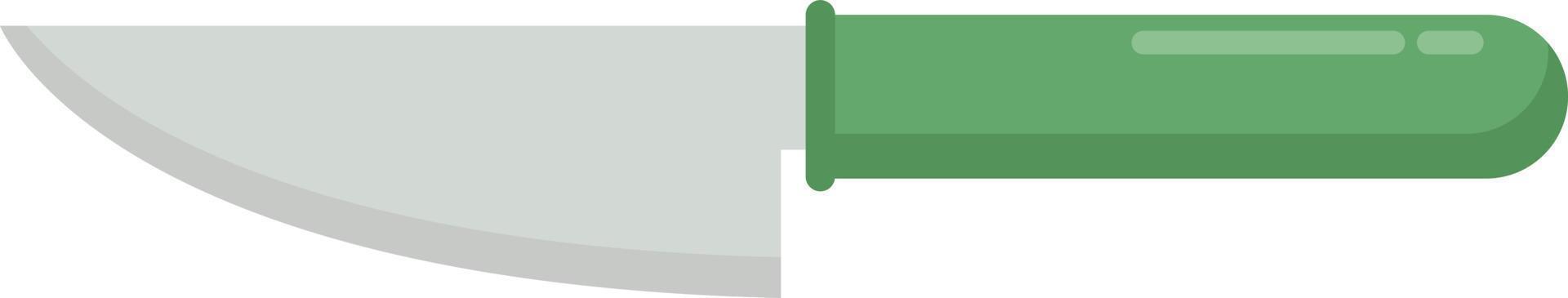 Kitchen knife, illustration, vector on white background.