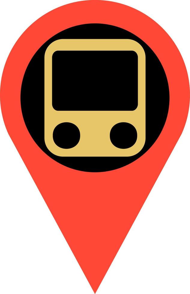 Location train station, illustration, vector, on a white background. vector