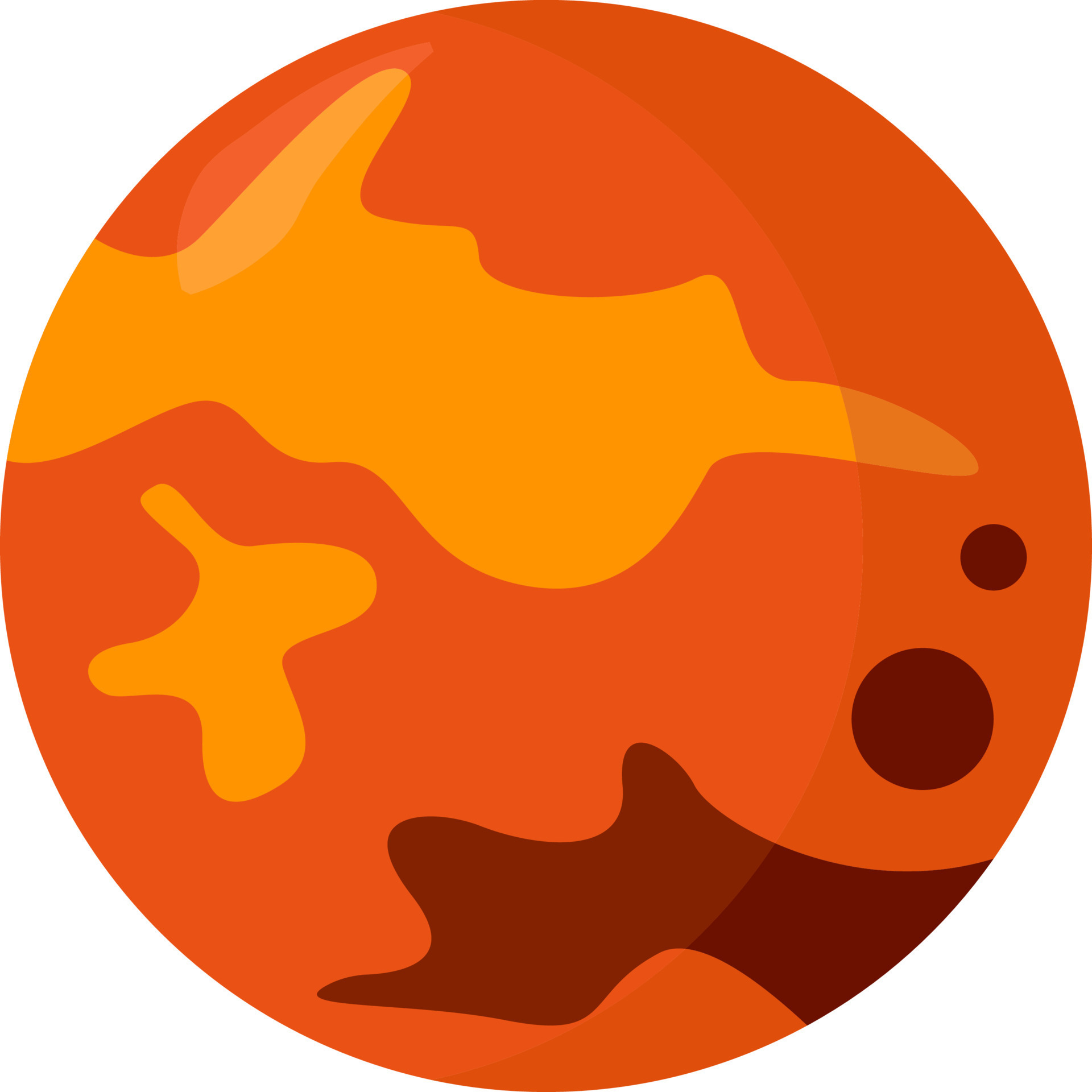 Red planet Mars , illustration, vector on white background 13603424