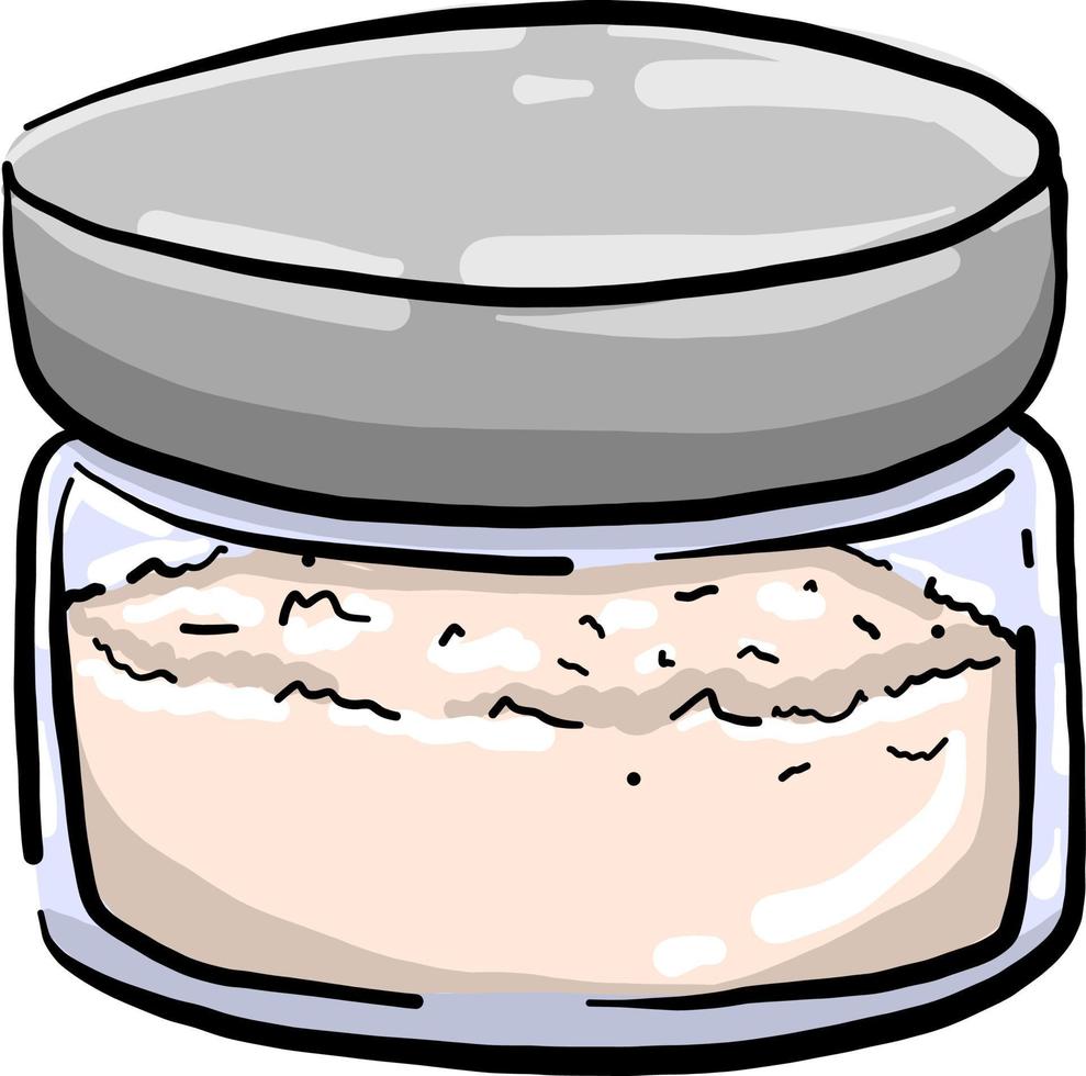 Sand powder , illustration, vector on white background