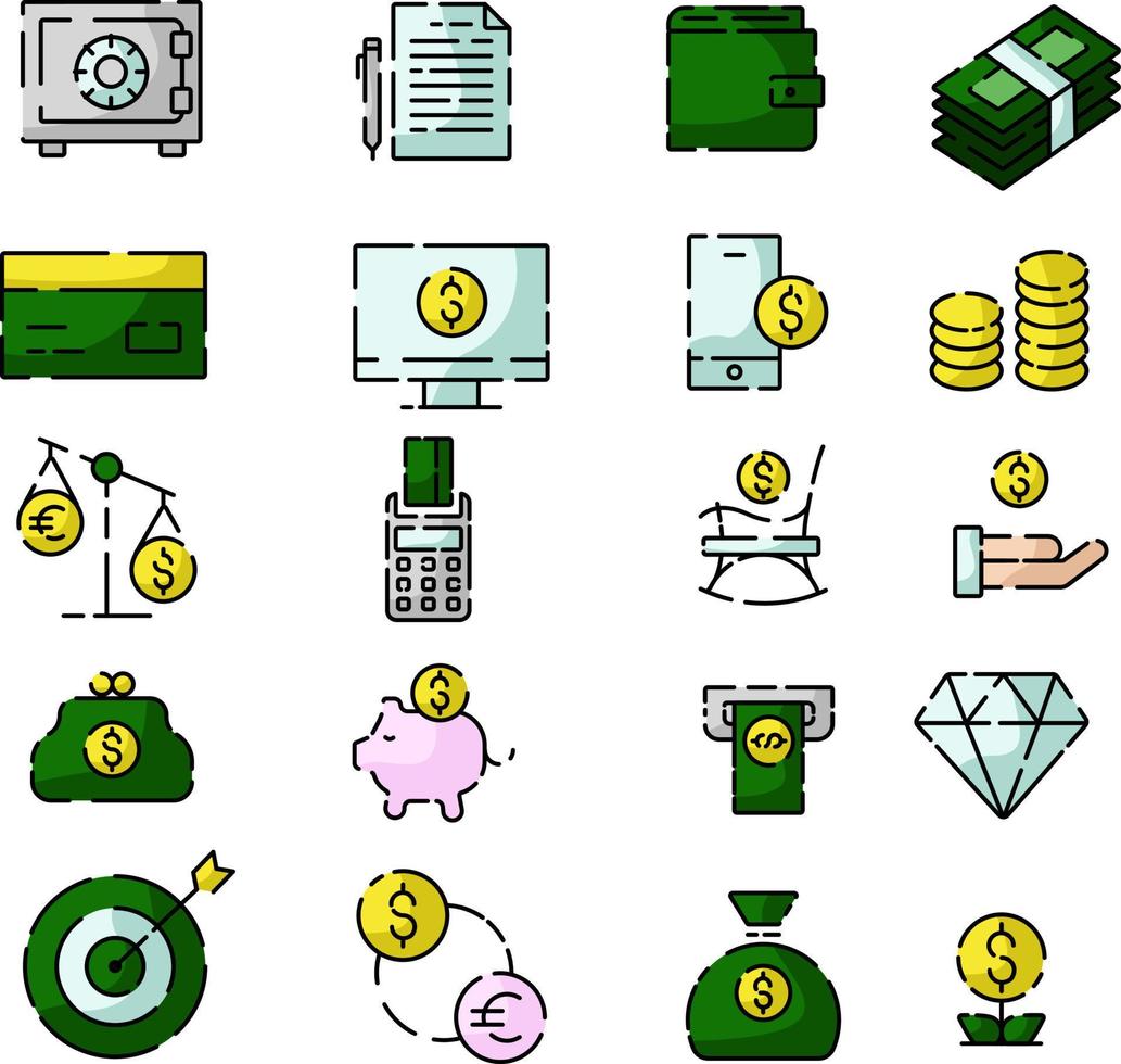 Financial economy, illustration, vector on a white background.