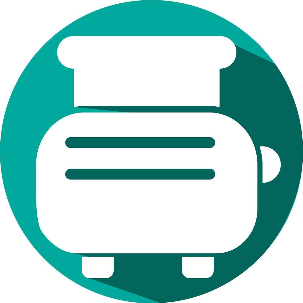 Electronic toaster, illustration, vector on a white background.