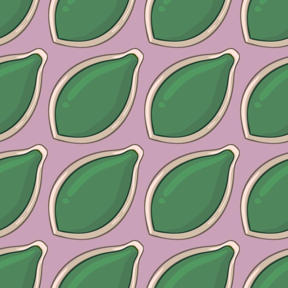 Pumpkin seed pattern , illustration, vector on white background